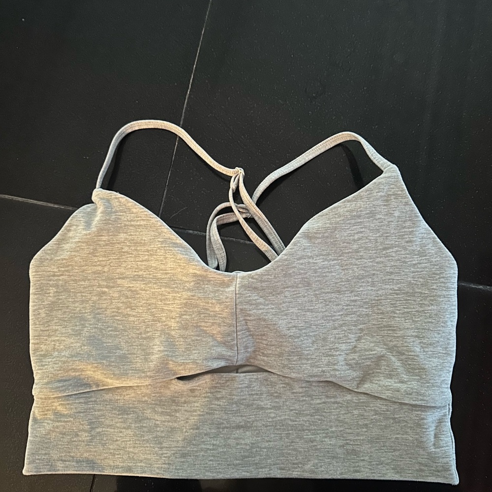 ALO Yoga Heather Gray Sports Bra